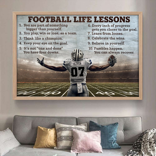 Custom Name & Number Football Life Lessons Personalized Football Canvas, Gift For Football Lovers 4_d87720f5-52ed-46cf-afa0-bb9a70e39297.jpg