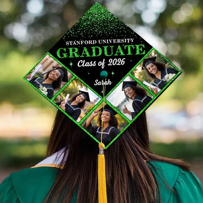 Glitter Graduation Cap Topper - Decorations For Grad Cap