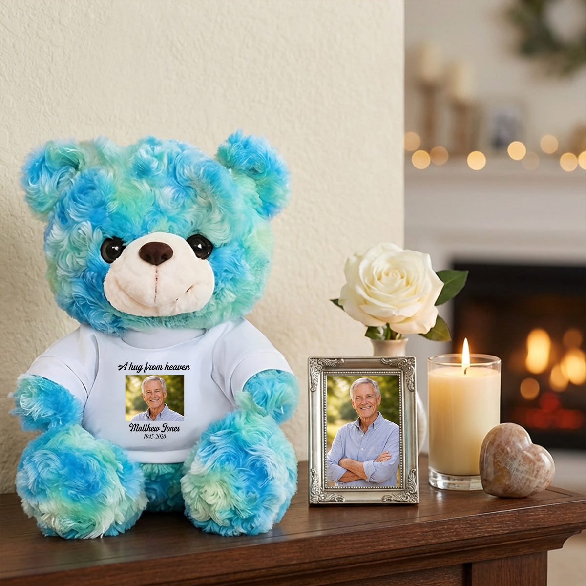 A Big Piece Of My Heart Lives In Heaven Teddy Bear