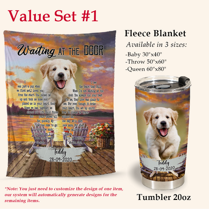Personalized Dog Memorial Blanket - I Was Just A Pup When We First Met - Dog Memorial Gift For Him 4_f0208c32-18f6-4130-90d4-23f6542e3e7b.png