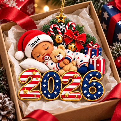 Christmas Dream Baby Ornament - Personalized Acrylic Ornament 4a0f71fc-8524-47f8-9742-c56bc009e481-3-1-.jpg