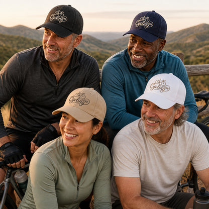 Gone Cycling Embroidered Dad Cap - Available in multiple colors