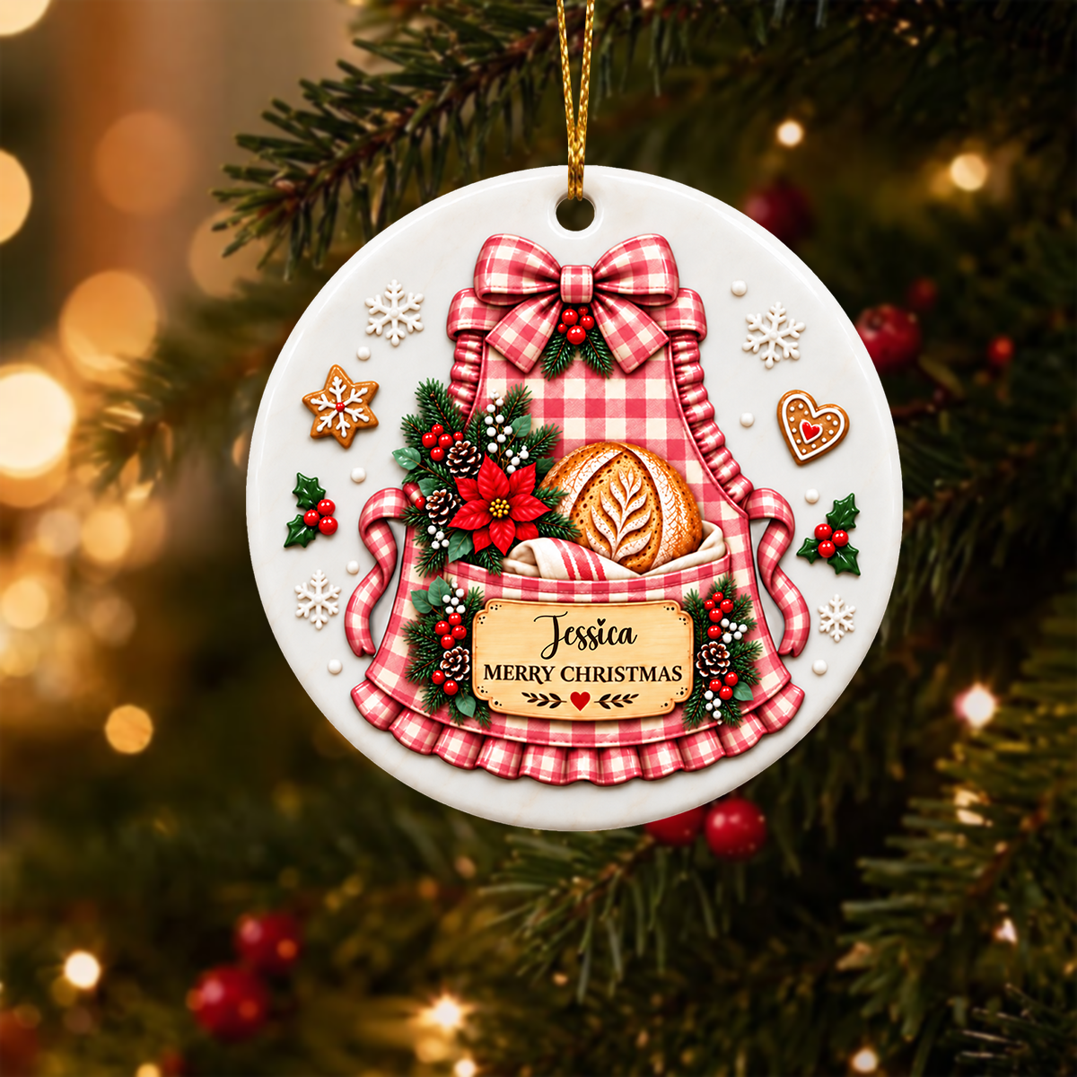 Fresh Bread Makes Hearts Happier Baking Lovers - Real 3D Raised Ornament 4ab3f854-c466-4359-9b5d-89a106ce742b-2.png