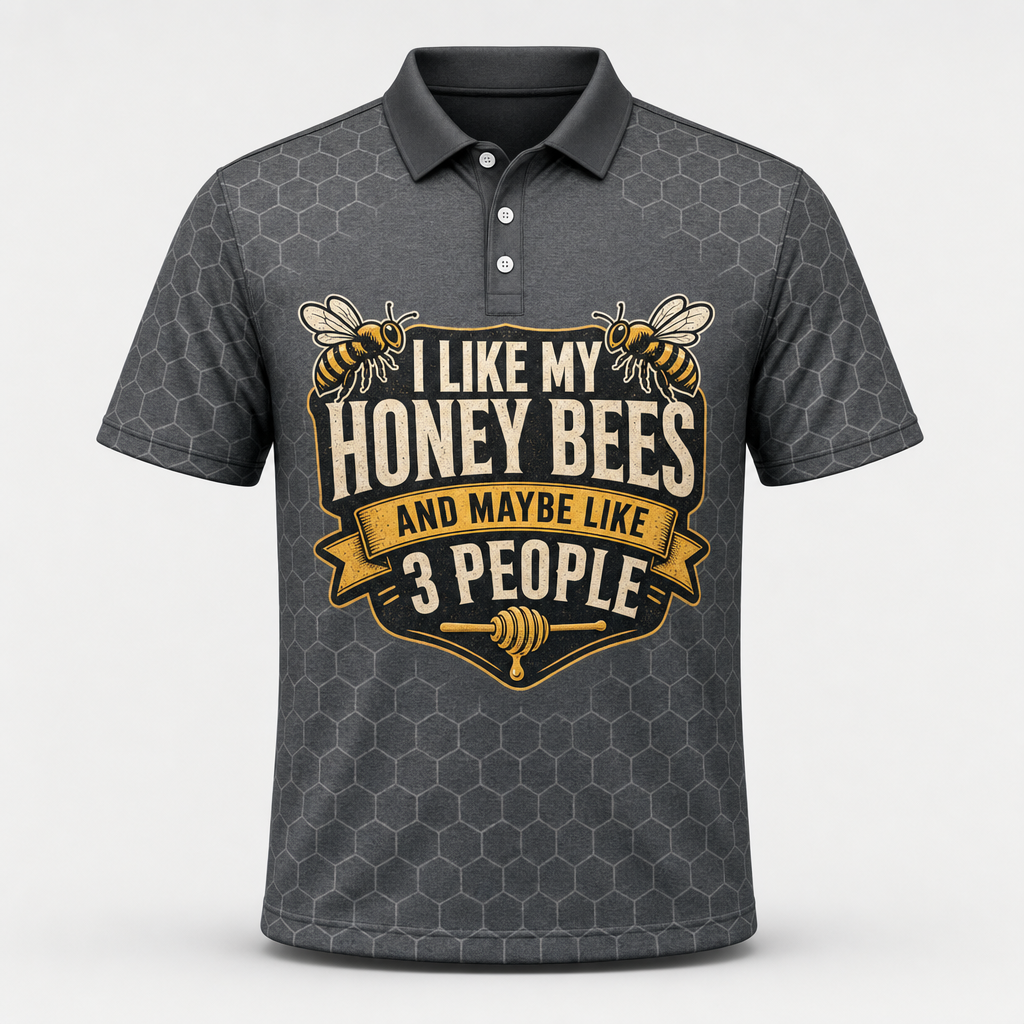 Honey Bees > People - Beekeeper Humor Polo - Polo shirt - All over printed 4adba248-646c-4c6d-8ef6-74d4ac031911.png