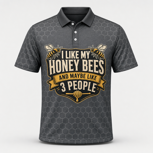 Honey Bees > People - Beekeeper Humor Polo - Polo shirt - All over printed 4adba248-646c-4c6d-8ef6-74d4ac031911.png