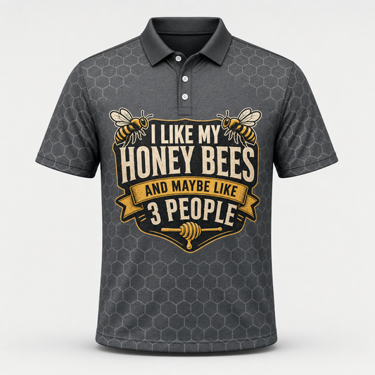Honey Bees > People - Beekeeper Humor Polo - Polo shirt - All over printed 4adba248-646c-4c6d-8ef6-74d4ac031911.png