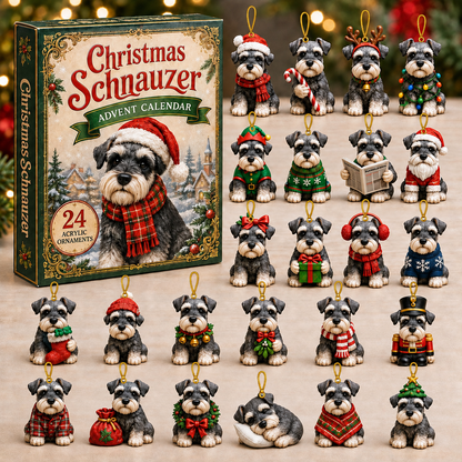 Christmas Schnauzer Advent Calendar 2026 - 24-Day Festive Countdown, Acrylic Charms Blind Box - Gift For Schnauzer Lovers 4c15c9fe-d0b9-4d87-a96e-279069144c9c-schnauzer-box-charms.png