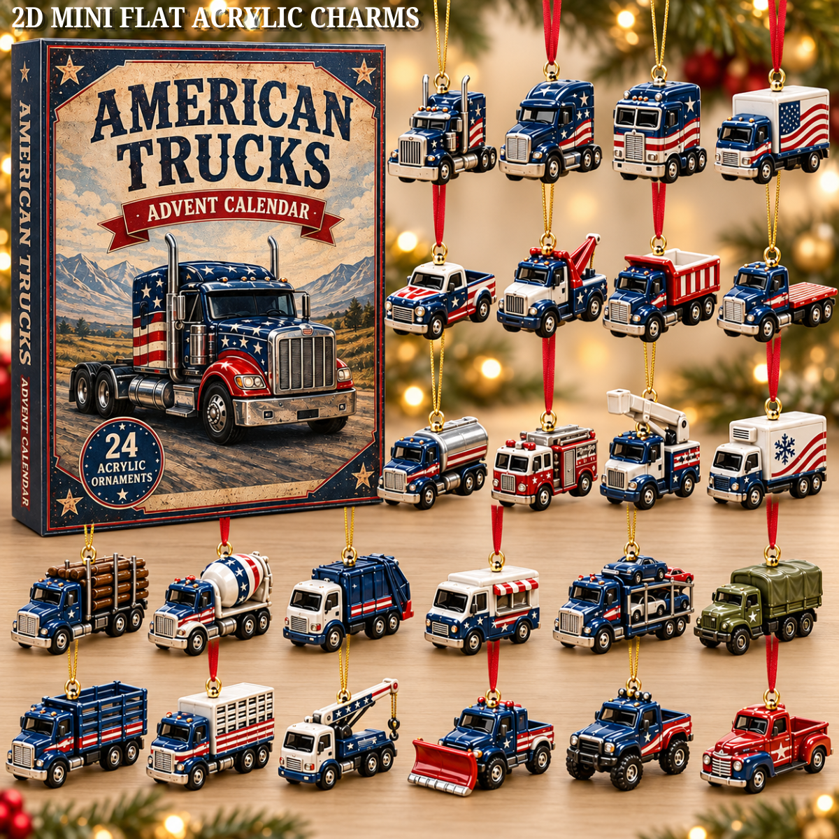 American Trucks Fleet Advent Calendar 2026 - 24-Day Festive Countdown, Acrylic Charms Blind Box - Gift For Vehicle Lovers 4c342620-8e93-4a40-b464-077545bead19-american-trucks-text.png