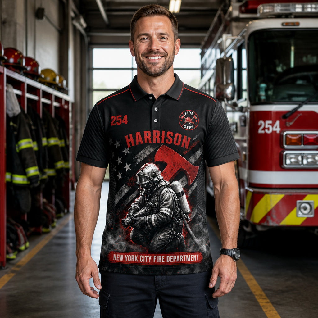 Custom Firefighter Name + Unit Number AOP Polo - Personalized Polo shirt - All over printed 4c41daaf-209a-4250-8be0-87bd261a1da1.jpg