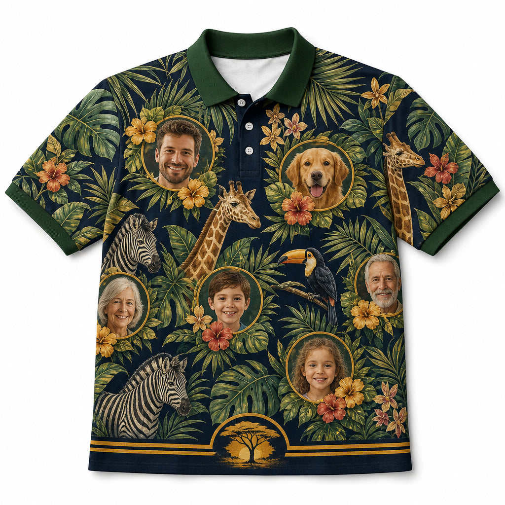 Jungle Safari Family Photo Polo - Hero