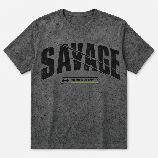 SAVAGE – Relentless Gym Lifestyle Tee - T-Shirt - All over printed 4cc23bfa-6887-4f81-8142-6fdc3a356b00.png