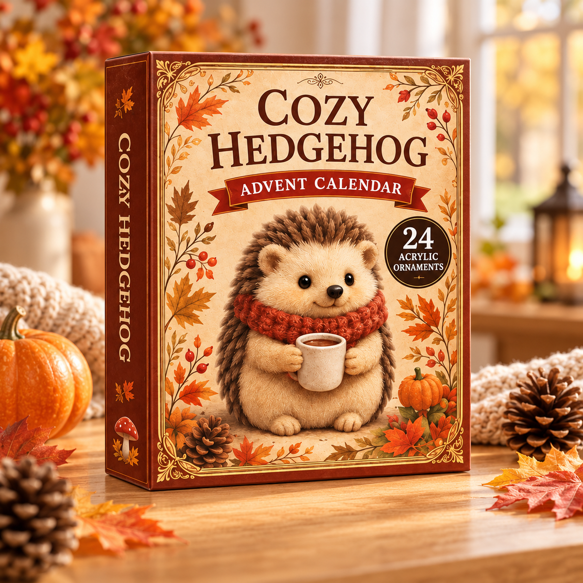 Cozy Hedgehog Advent Calendar 2026 - 24-Day Festive Countdown, Acrylic Charms Blind Box - Gift For Hedgehog Lovers 4cc30cfb-00e8-4bb7-bd0a-0ad07fd4920b-hedgehog-box.png