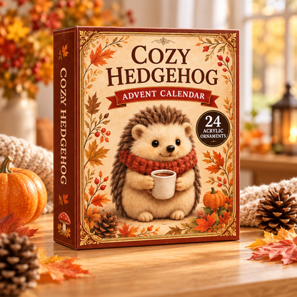 Cozy Hedgehog Advent Calendar 2026 - 24-Day Festive Countdown, Acrylic Charms Blind Box - Gift For Hedgehog Lovers 4cc30cfb-00e8-4bb7-bd0a-0ad07fd4920b-hedgehog-box.png