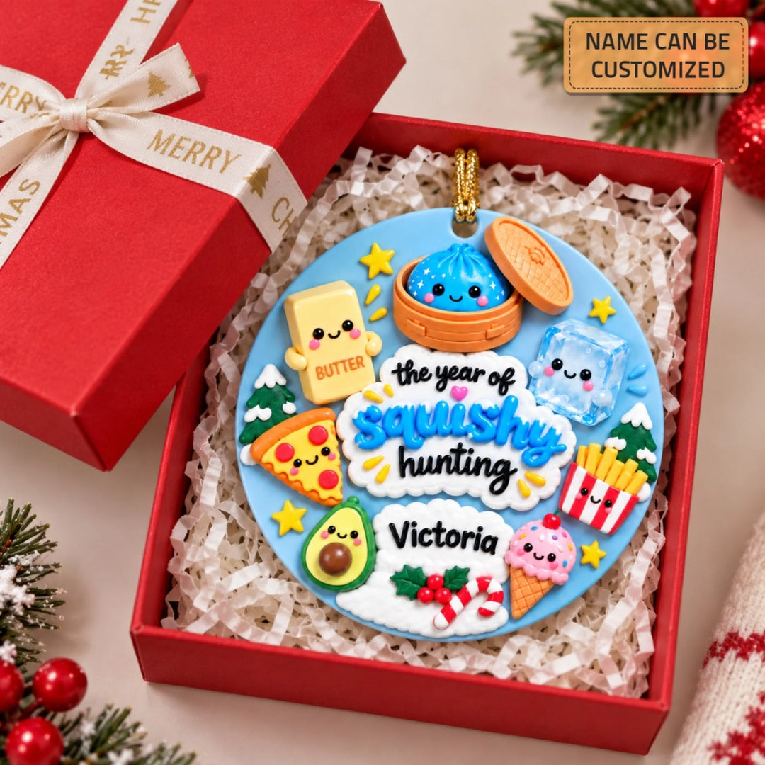 Squishy Hunting Time - Ceramic Ornament - Christmas Gift For Friends, Family 4cf5a30b-99fb-42c4-bc3a-303676fe8cc1-6aaa5f6146439.jfif