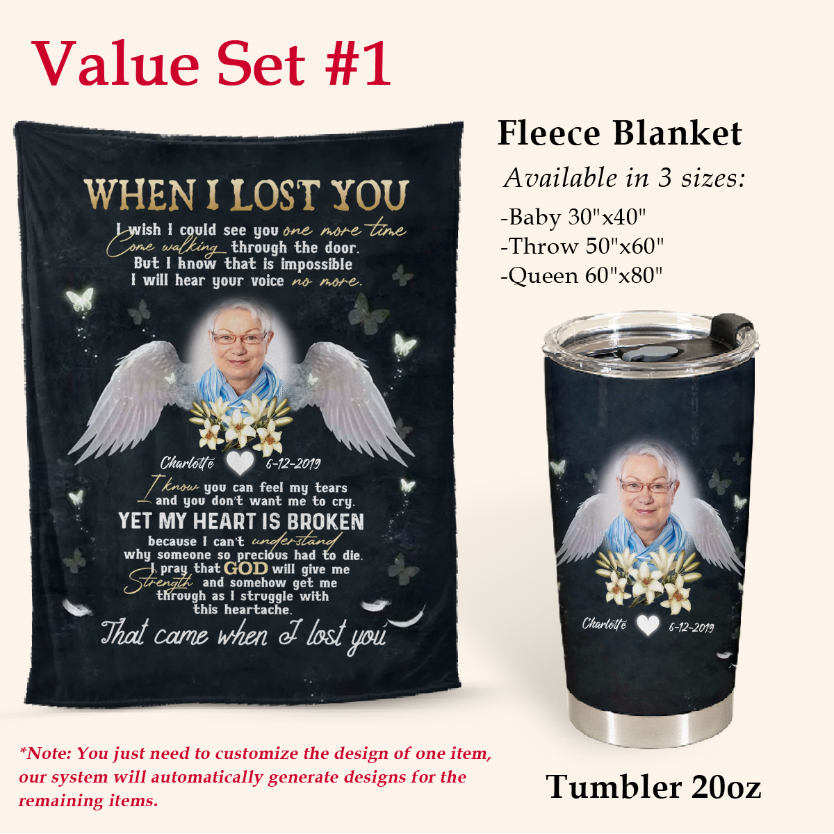 Angel Wings Flower Mother When I Lost You - Personalized Photo Blanket - Memorial Gift For Mom 4copy_358e0420-4b1a-49fa-9e63-68824ab22f27.png