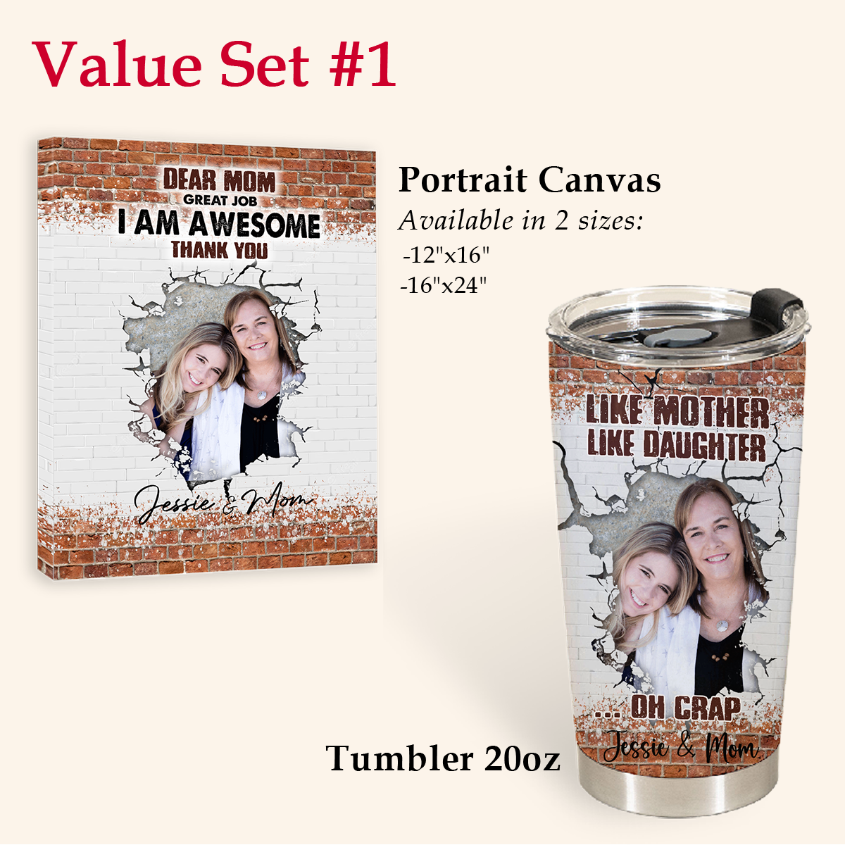 Personalized Photo Gifts For Mother's Day - Like Mother Like Daughter - Personalized Insulated Tumbler 4copy_58db806b-17d4-4e82-a81c-dd41e8f4d829.png