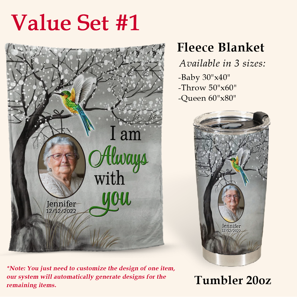Humming Bird Always With You Personalized Blanket - Memorial 4copy_7413404a-fe26-40b6-a393-5c1f8ec5642a.png