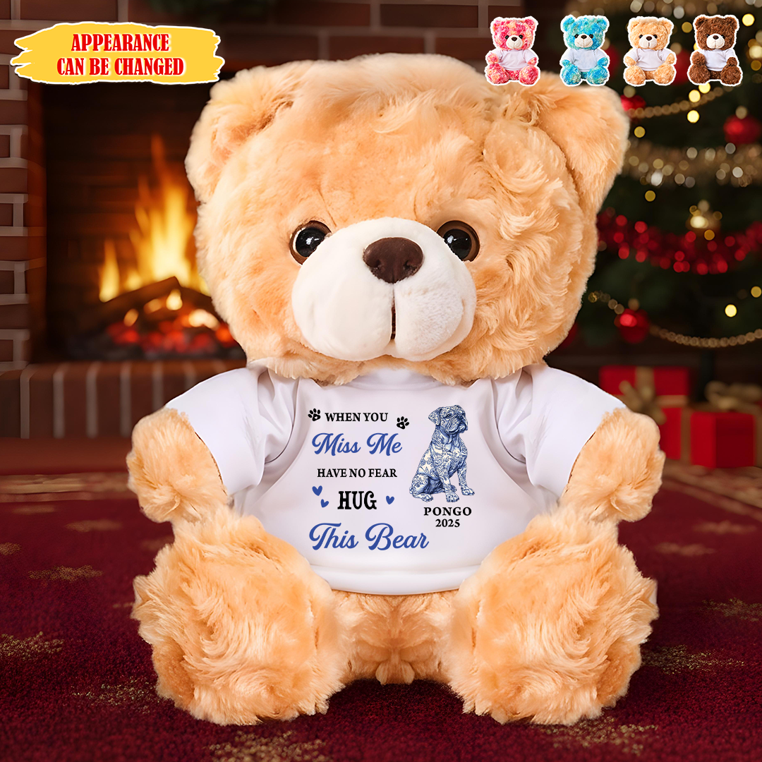 A Hug From Heaven Flower Forever In My Heart Teddy Bear - Memorial Gift - Personalized Plush Bear 4d0cdb88-33a0-49c8-bce1-f11b11876cf2-5.png