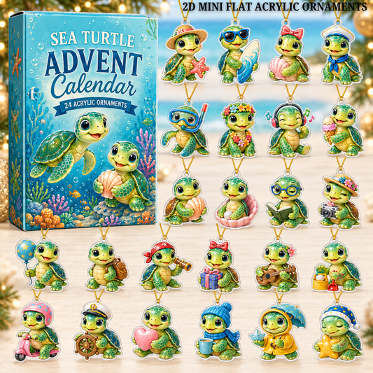 Everyday Sea Turtle Advent Calendar 2026 - 24-Day Festive Countdown, Acrylic Charms Blind Box - Gift For Sea Turtle Lovers 4d1fd375-d26d-40d1-a067-8b61506b48cb-turtle-text.png