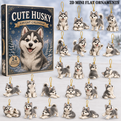 Cute Husky Advent Calendar 2026 - 24-Day Festive Countdown, Acrylic Charms Blind Box - Gift For Dog Lovers 4d76604e-0c24-4699-be15-af4a05a5aaf5-husky-text.png