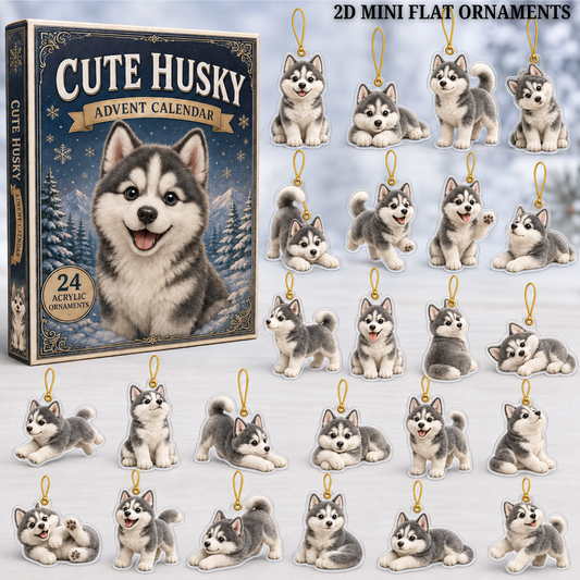 Cute Husky Advent Calendar 2026 - 24-Day Festive Countdown, Acrylic Charms Blind Box - Gift For Dog Lovers 4d76604e-0c24-4699-be15-af4a05a5aaf5-husky-text.png
