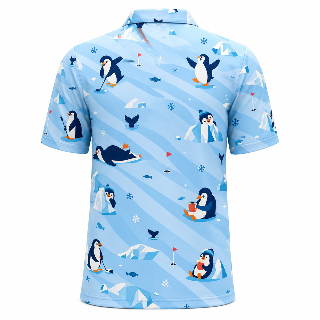 Arctic Penguins Mini-Golf AOP Polo - Polo shirt - All over printed 4d880217-b64d-47f3-82fa-2e5092336c33.jpg