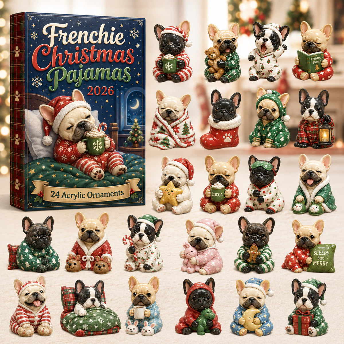 Frenchie Christmas Pajamas Advent Calendar 2026 - 24-Day Festive Countdown, Acrylic Charms Blind Box - Gift For French Bulldog Lovers 4d8a49ae-5385-4c81-9f54-efcfab4781d7-frenchie.jpg