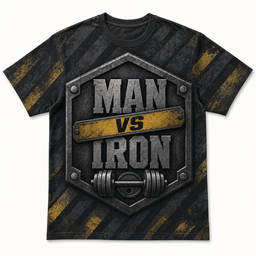 Man Vs Iron Industrial AOP Tee - T-Shirt - All over printed 4e54b26a-35d9-484f-90dd-b27043bd802c.png