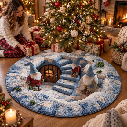 Christmas Gnome Quilted Carpet – Cozy Winter Village Round Rug, Nordic Holiday Floor Decor, Festive Christmas Home Carpet 4e777637-934a-4b6a-9082-887df9a5d077-xa3.png