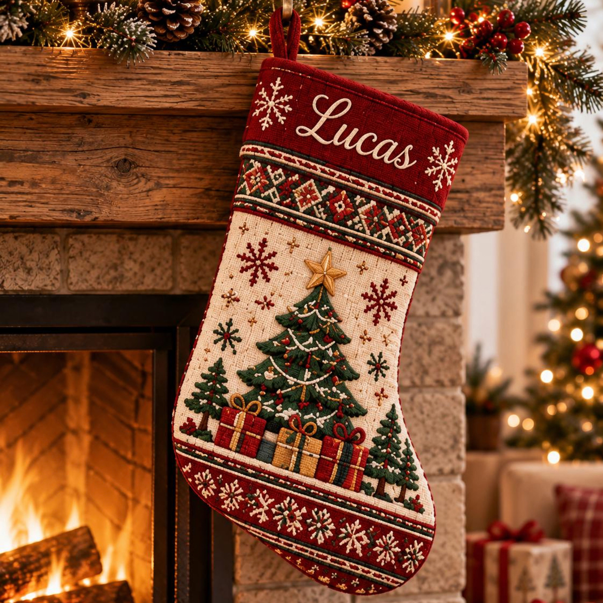 Personalized Christmas Stocking, Custom Name Printed Holiday Sock, Reindeer Santa Snowman Family Mantel Decor, Xmas Keepsake Gift 4e87286e-0f7b-4d07-9b30-33b5531d9e27-6.png