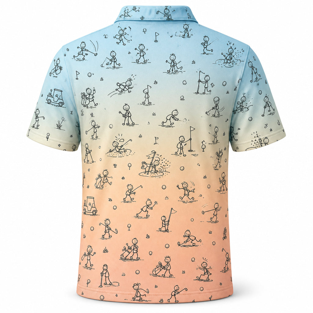 Ombre Stick-Figure Golf Antics AOP Polo - Polo shirt - All over printed 4ec48843-2d32-47d1-9b1f-7c8fe7dd7fa8.jpg