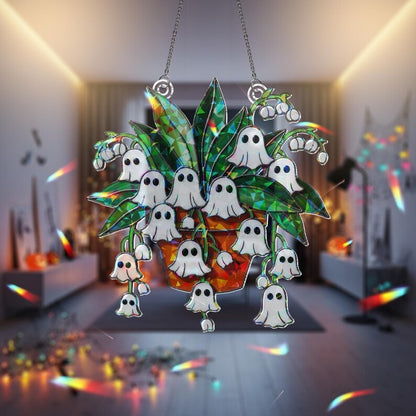 Ghost Lily of the Valley Holographic Suncatcher, Spooky Halloween Window Hanging Decor 4f074284-7f9a-4960-b861-34edc3dc77b2-81.jpg