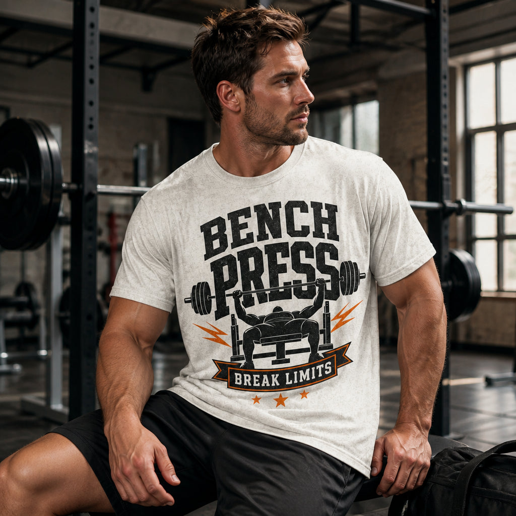 Bench Press — Break Limits Tee - T-Shirt - All over printed 4fa6ead8-2901-45b0-a903-bf32ba579df0.jpg
