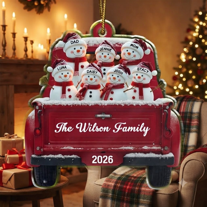 Christmas Snowman Family - Personalized Custom Shaped Acrylic Ornament 4fdd525e-cb94-41bb-a997-470ab7151c15-4.png