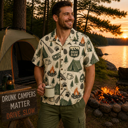 Drive Slow Drunk Campers Matter – Camping Pattern Hawaiian Shirt - Hawaiian Shirt - AOP 4fff830c-9b44-4b7f-8631-049500bd5763.jpg