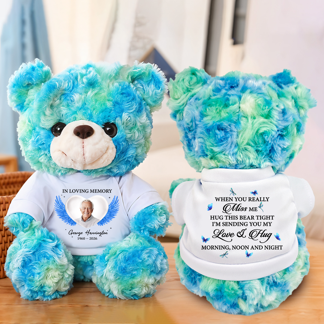 Memorial A Hug From Heaven - Personalized Teddy Bear