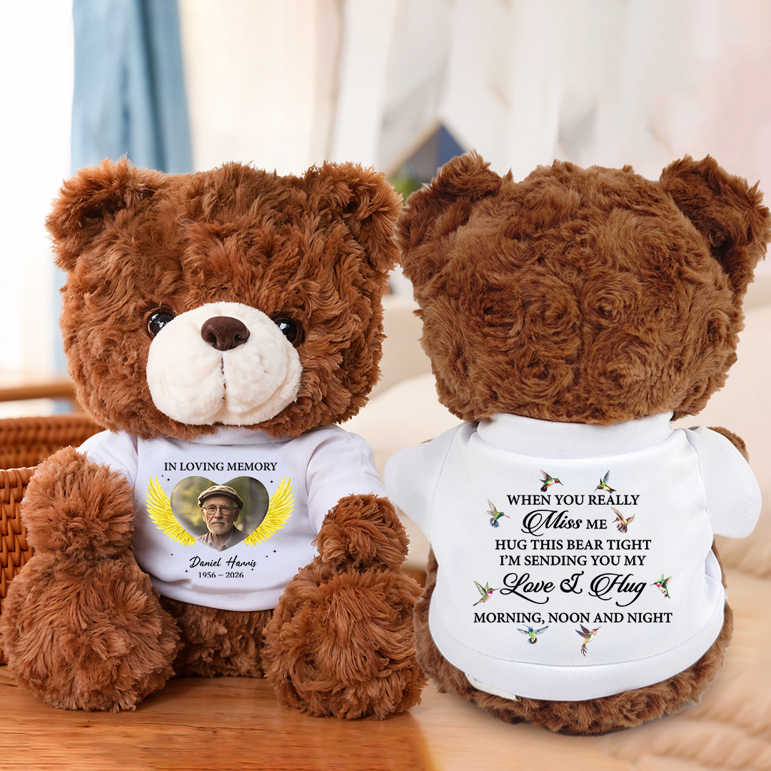Memorial A Hug From Heaven - Personalized Teddy Bear