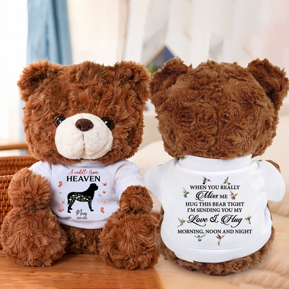 Dog Loss Forever Loved - Personalized Teddy Bear