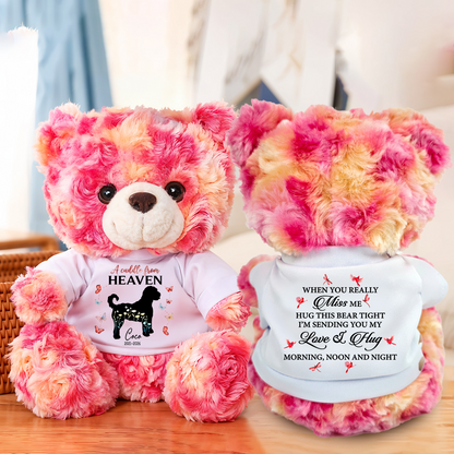 Dog Loss Forever Loved - Personalized Teddy Bear
