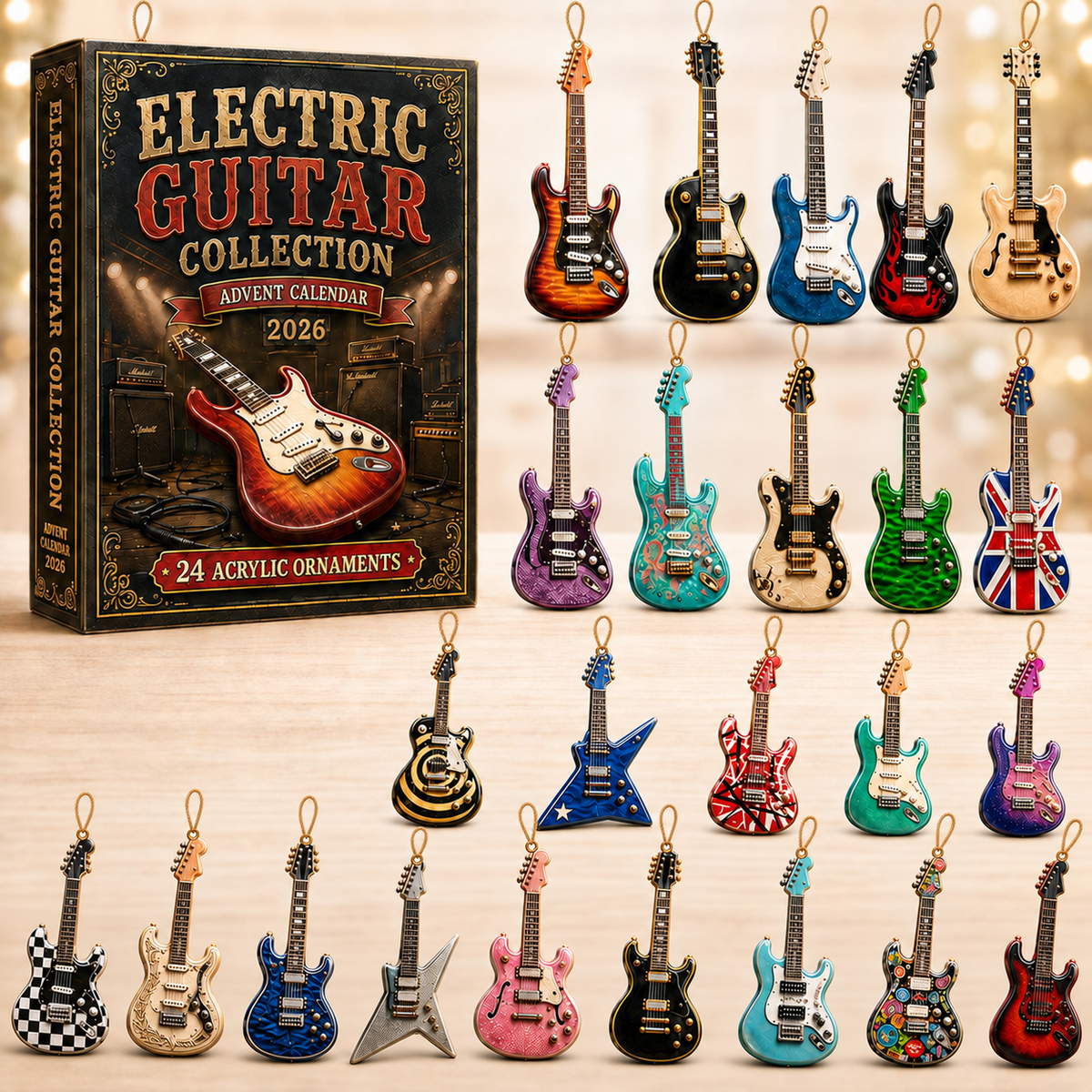 Electric Guitar Advent Calendar 2026 - 24-Day Festive Countdown, Acrylic Charms Blind Box - Gift For Guitar Lovers 5039cde1-5d18-4d04-8382-16aacf73a789-guitar-box-charms.png