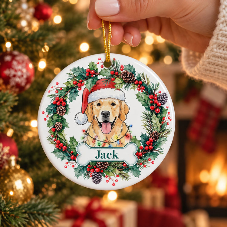 Custom Pet Portrait Christmas Watercolor Art - Personalized Ornament 51169c28-2e3e-4bf0-99ac-b57b4f193c40-Custom_Pet_Portrait_Christmas_Watercolor_Art_Personalized_Ornament_5.jpg