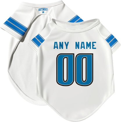Dog T-Shirt Jersey Style Pet Clothes Custom Name and Number Gifts Custom Dog Shirt Gift For Dog 514gneEO7iL._AC_SL1200.jpg