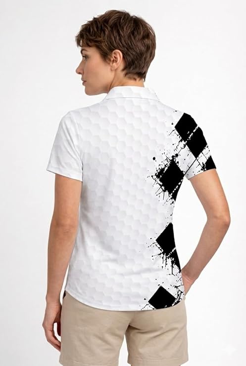 Pickit Custom Name Golf Polo Shirt Black White 519PZ3myzKL._AC_SY741.jpg