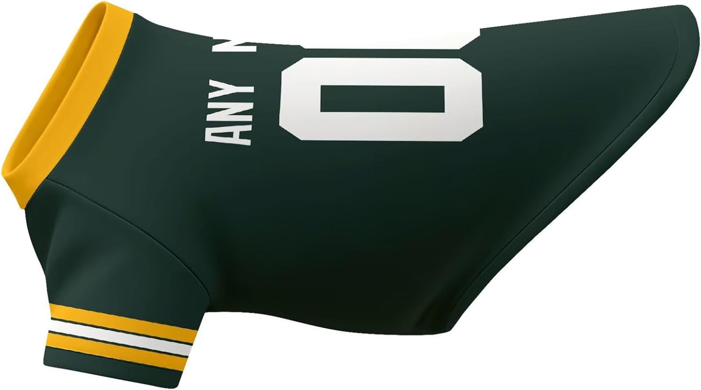 Green Bay Dog T-Shirt Pet Clothes Jersey for Dogs Custom Name and Number Gifts Gift For Your Dog 519efgtakXL._AC_SL1500.jpg