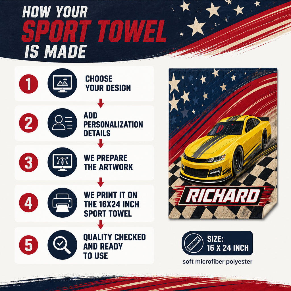 Personalized Stock Car Speed Towel - Personalized Sport Towel 5208395a-bf67-4123-8fc9-ac9c53ddaf0c.jpg