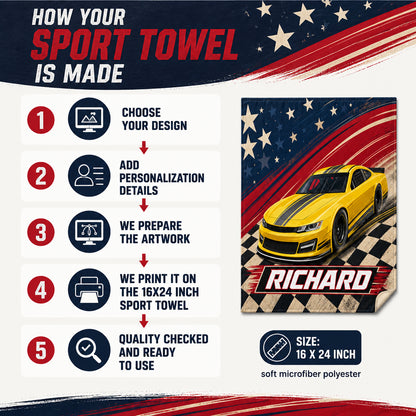 Personalized Stock Car Speed Towel - Personalized Sport Towel 5208395a-bf67-4123-8fc9-ac9c53ddaf0c.jpg