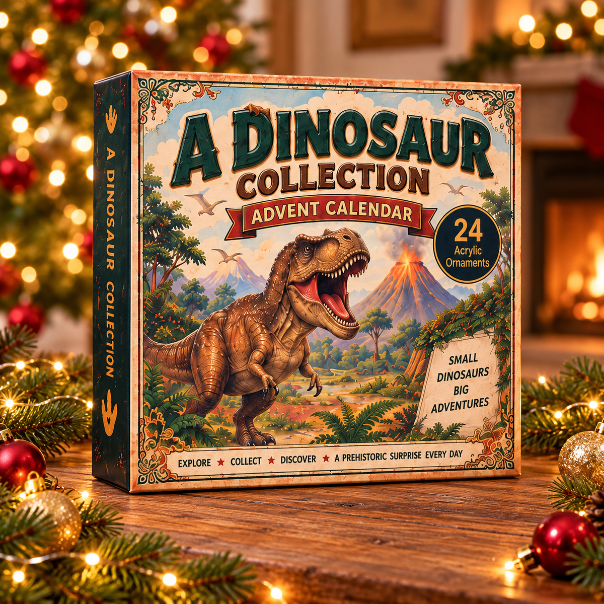 A Dinosaur Collection Advent Calendar 2026 - 24-Day Festive Countdown, Acrylic Charms Blind Box - Gift For Dinosaurs Lovers 527a4165-29b6-446d-be83-51c09dd75b33-dinosaur-box.png