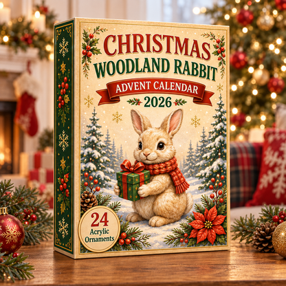 Christmas Woodland Rabbit Advent Calendar 2026 - 24-Day Festive Countdown, Acrylic Charms Blind Box - Gift For Woodland Lovers, Family & Friends 52e36139-957e-4d11-b1b8-c23efd85cd66-woodland-rabbit-box.png