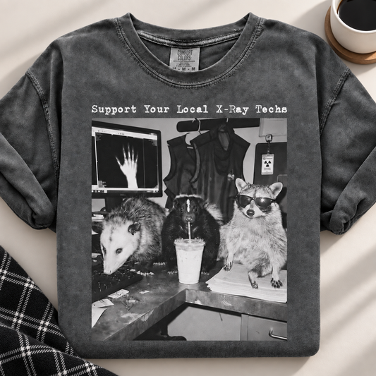Comfort Colors Xray Technologist Shirt, Raccoon Radiology T-shirt, Possum Rad Grad Shirt, Radiologic Tech Tee, Cute Department, Gift For Friends 5392b038-9f25-4a4d-b45f-d87eac908339-fg567.png