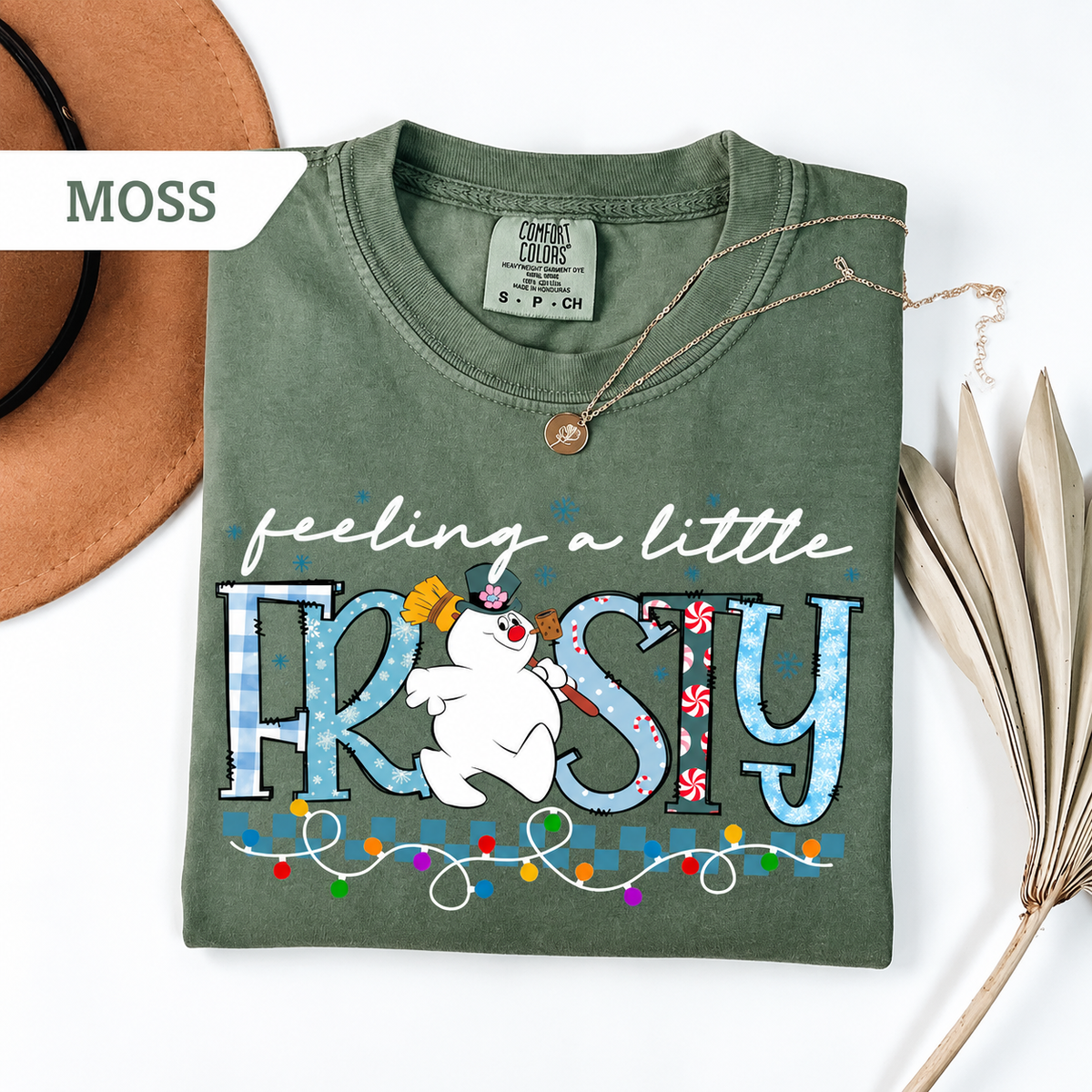 Comfort Colors Feeling A Little Frosty , Cute Snowman Christmas Shirt, Cozy Winter Graphic Shirt, Holiday Gift for Her 5409bf02-e9c8-48d9-9fc4-c1f4eb622b73-e3.png